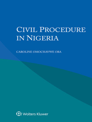 cover image of Civil Procedure in Nigeria